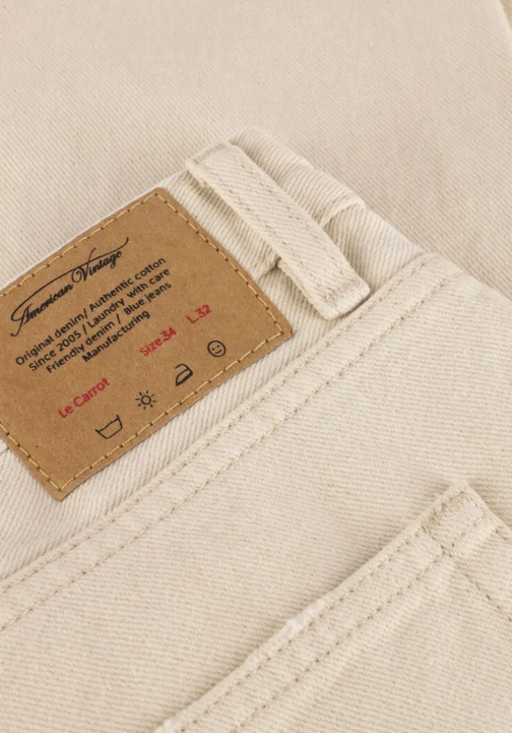 ecru american vintage slim fit jeans snopdog