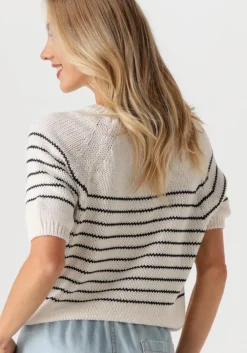 ecru by-bar trui cruz stripe pullover