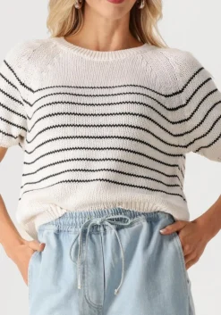 ecru by-bar trui cruz stripe pullover