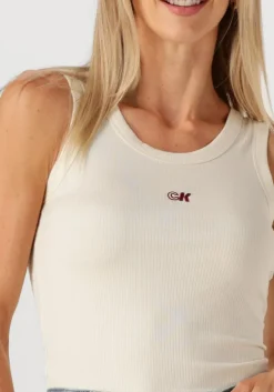 ecru calvin klein top a-modal rib tank
