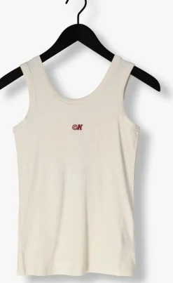 ecru calvin klein top a-modal rib tank