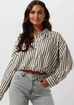 ecru catwalk junkie blouses cropped button up blouse