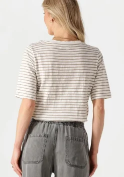 ecru cc heart t-shirt cc heart silla stripe