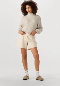 ecru co'couture korte broek volacc crop pleat shorts