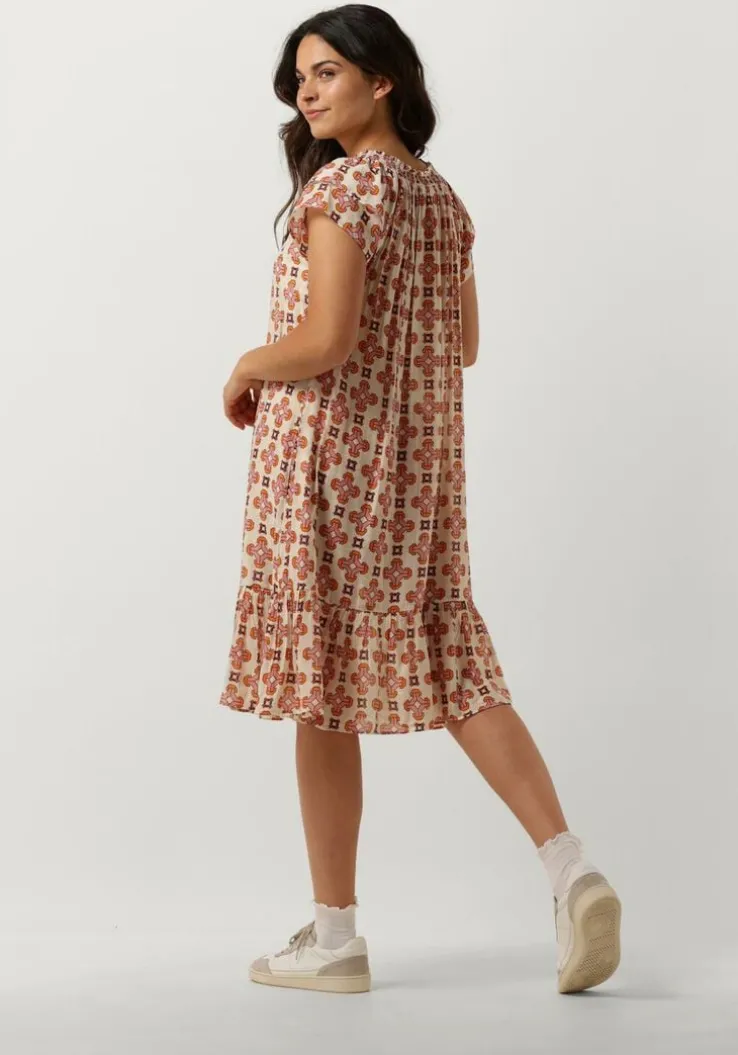 ecru co'couture midi jurk sunrise crop egypt dress