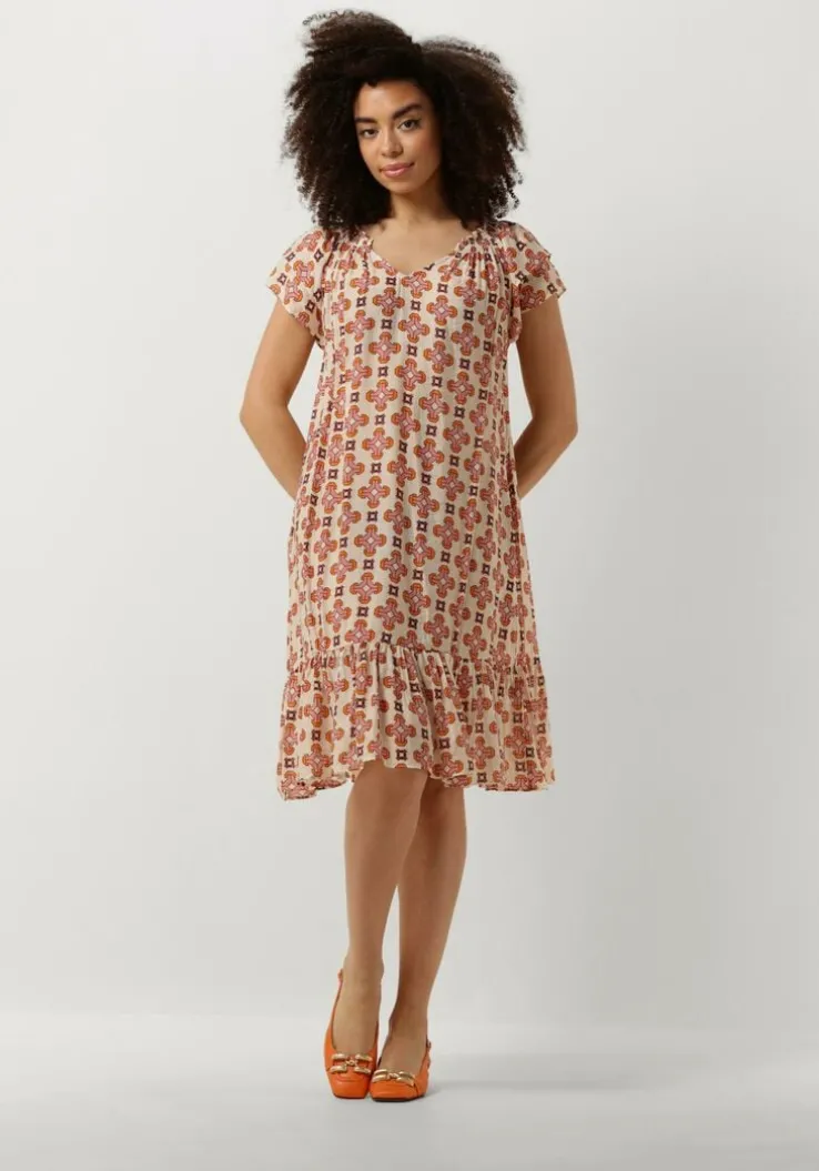 ecru co'couture midi jurk sunrise crop egypt dress