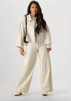 ecru co'couture wide jeans light pin wide jeans