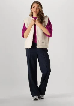 ecru colourful rebel gilet yoni rebel teddy gilet