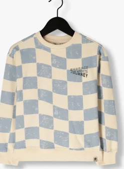 ecru daily7 sweater oversized sweater check print