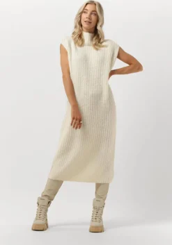 ecru 10days midi jurk turtle neck dress