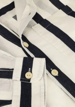 ecru dstrezzed casual overhemd miller shirt