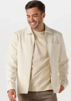 ecru dstrezzed overshirt pike overshirt