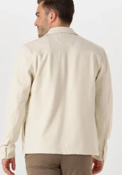 ecru dstrezzed overshirt pike overshirt