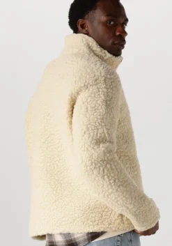 ecru forét trui wave half zip