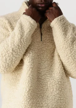 ecru forét trui wave half zip