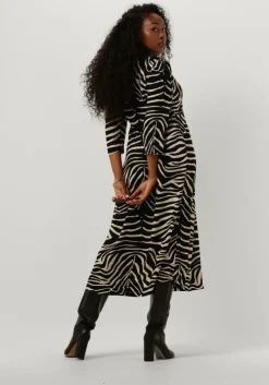 ecru idano midi jurk helmine