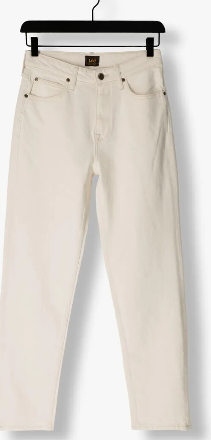 ecru lee mom jeans carol concrete white