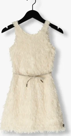 ecru like flo mini jurk flo feather dress