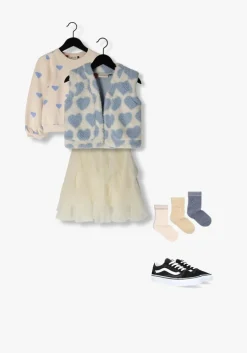 ecru like flo minirok flo mesh skirt
