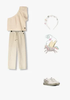 ecru like flo top cassie one shoulder top