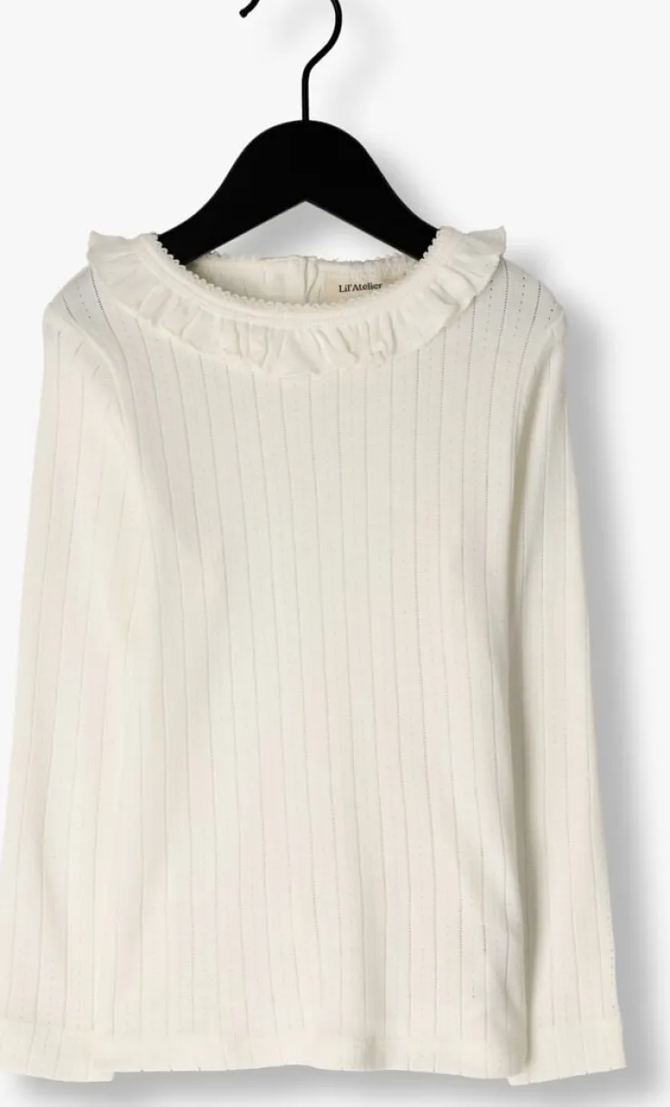 ecru lil' atelier tops & t-shirts nmfrachel nis ls slim top lil noos