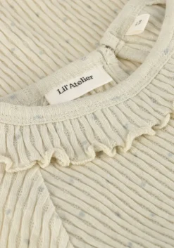 ecru lil' atelier t-shirt nmfficudia ls slim top lil