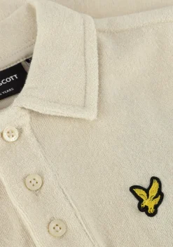 ecru lyle & scott polo towelling polo shirt