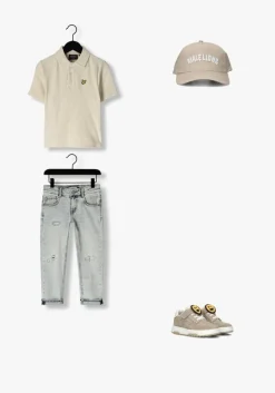 ecru lyle & scott polo towelling polo shirt