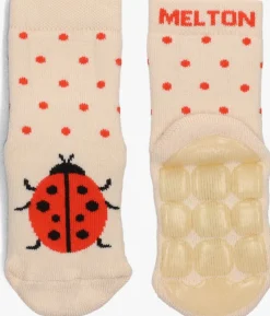 ecru melton sokken lady bug socks anti-slip