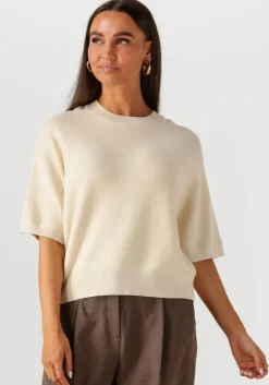 ecru msch copenhagen t-shirt mschthamira 2/4 pullover