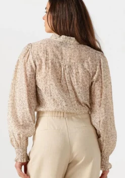 ecru neo noir blouses selfina graphic flower blouse