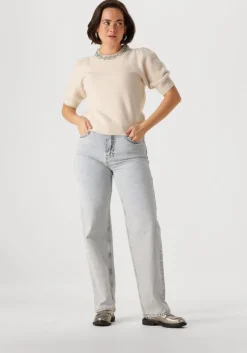 ecru neo noir trui maia stone knit blouse