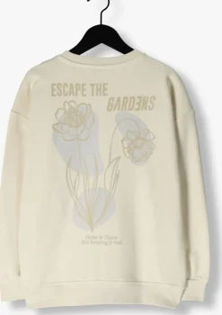 ecru nik & nik sweater bloom oversized sweatshirt