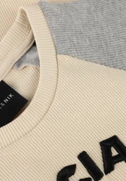 ecru nik & nik t-shirt officials aglan rib top