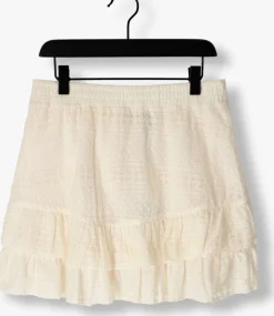 ecru nobell minirok naia short skirt embroidered chiffon