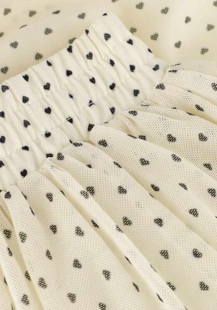 ecru nono minirok ninu mesh skirt