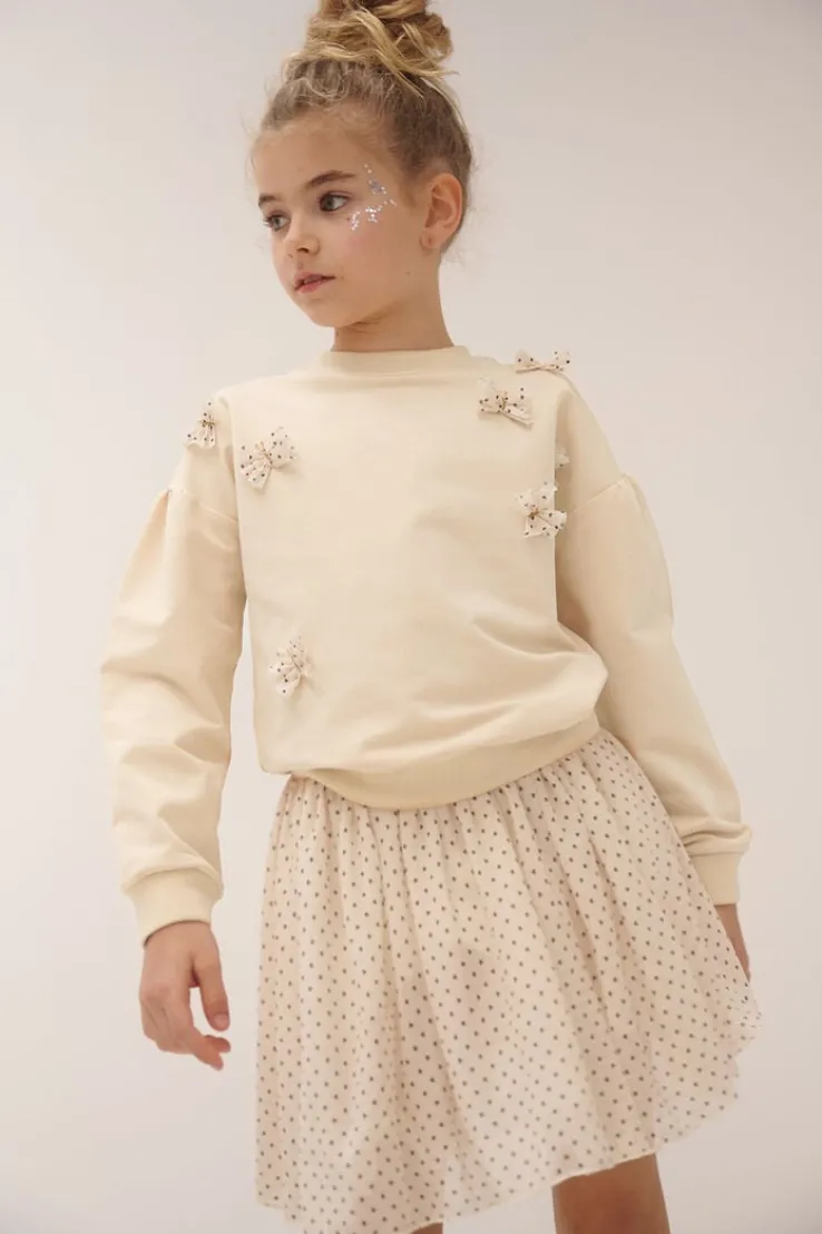 ecru nono minirok ninu mesh skirt