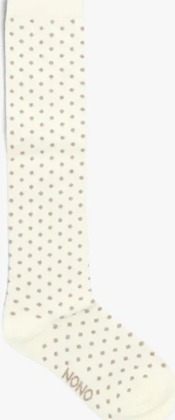 ecru nono sokken rabi long dotted sock
