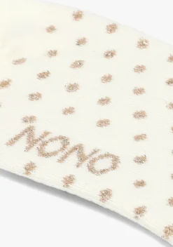ecru nono sokken rabi long dotted sock