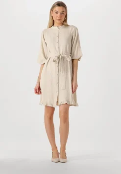 ecru notre-v mini jurk nv-fabienne