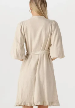 ecru notre-v mini jurk nv-fabienne