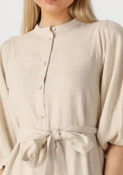 ecru notre-v mini jurk nv-fabienne