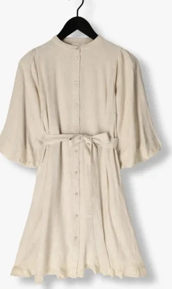 ecru notre-v mini jurk nv-fabienne