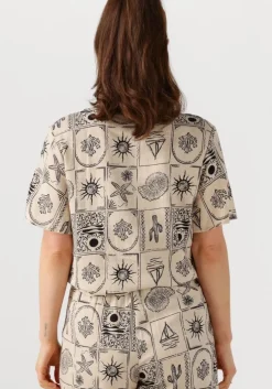 ecru object blouses objember re s/s tie shirt 139