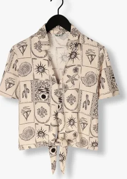 ecru object blouses objember re s/s tie shirt 139