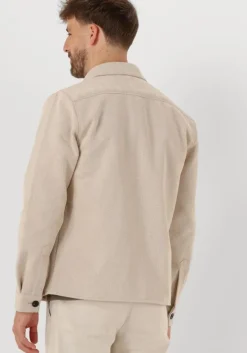 ecru profuomo overshirt overshirt zip herringbone