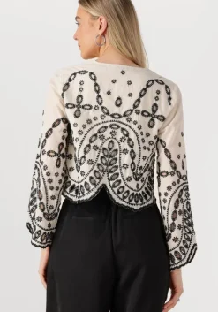 ecru rouge edit top roubrodie ls o-neck top