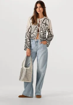 ecru rouge edit top roubrodie ls o-neck top