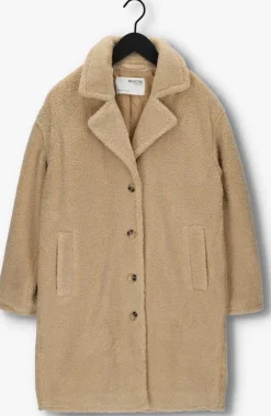 ecru selected femme teddy jas lana teddy coat b