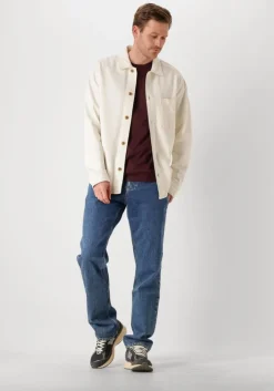 ecru selected homme overshirt slhchris 5422 ls ecru hemp shirt